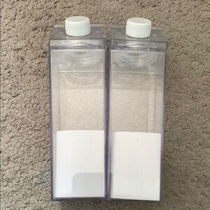 Plastic milk container bottles